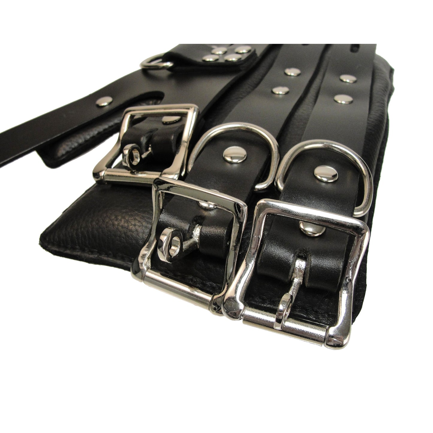 Strict Leather Four Buckle Suspension Cuffs