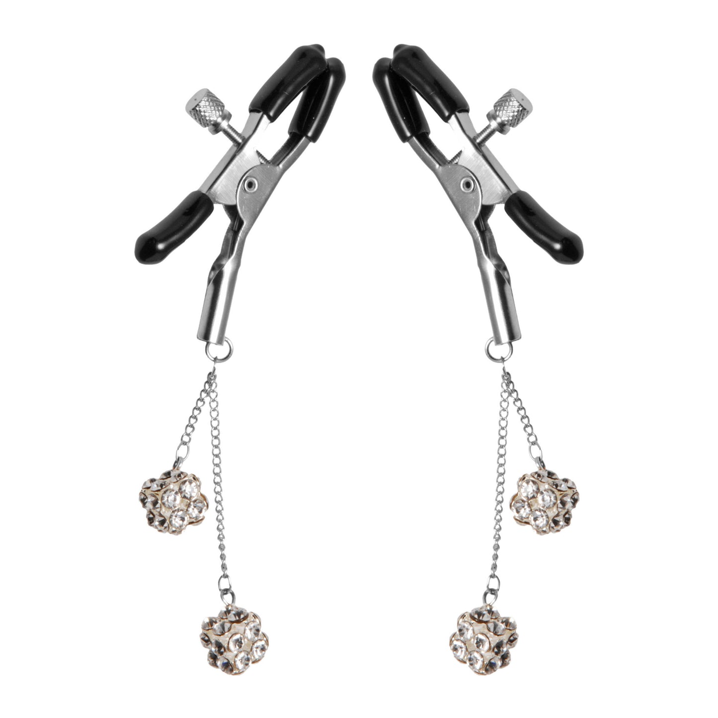 Ornament Adjustable Nipple Clamps With Jewel Accents