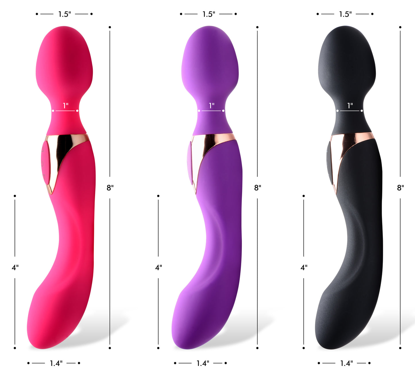 10x Dual Duchess 2-in-1 Silicone Massager - Purple