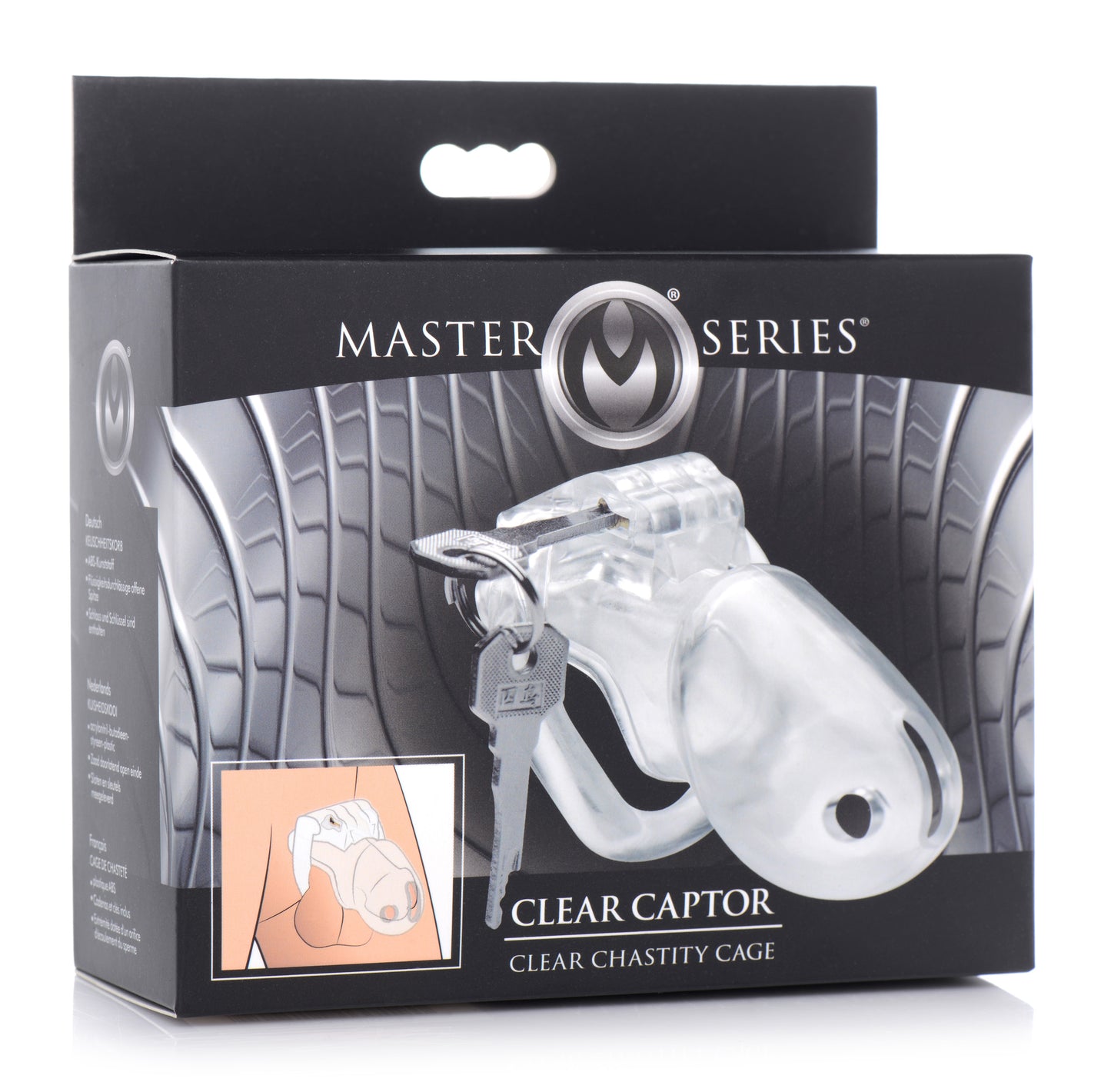 Clear Captor Chastity Cage - Large