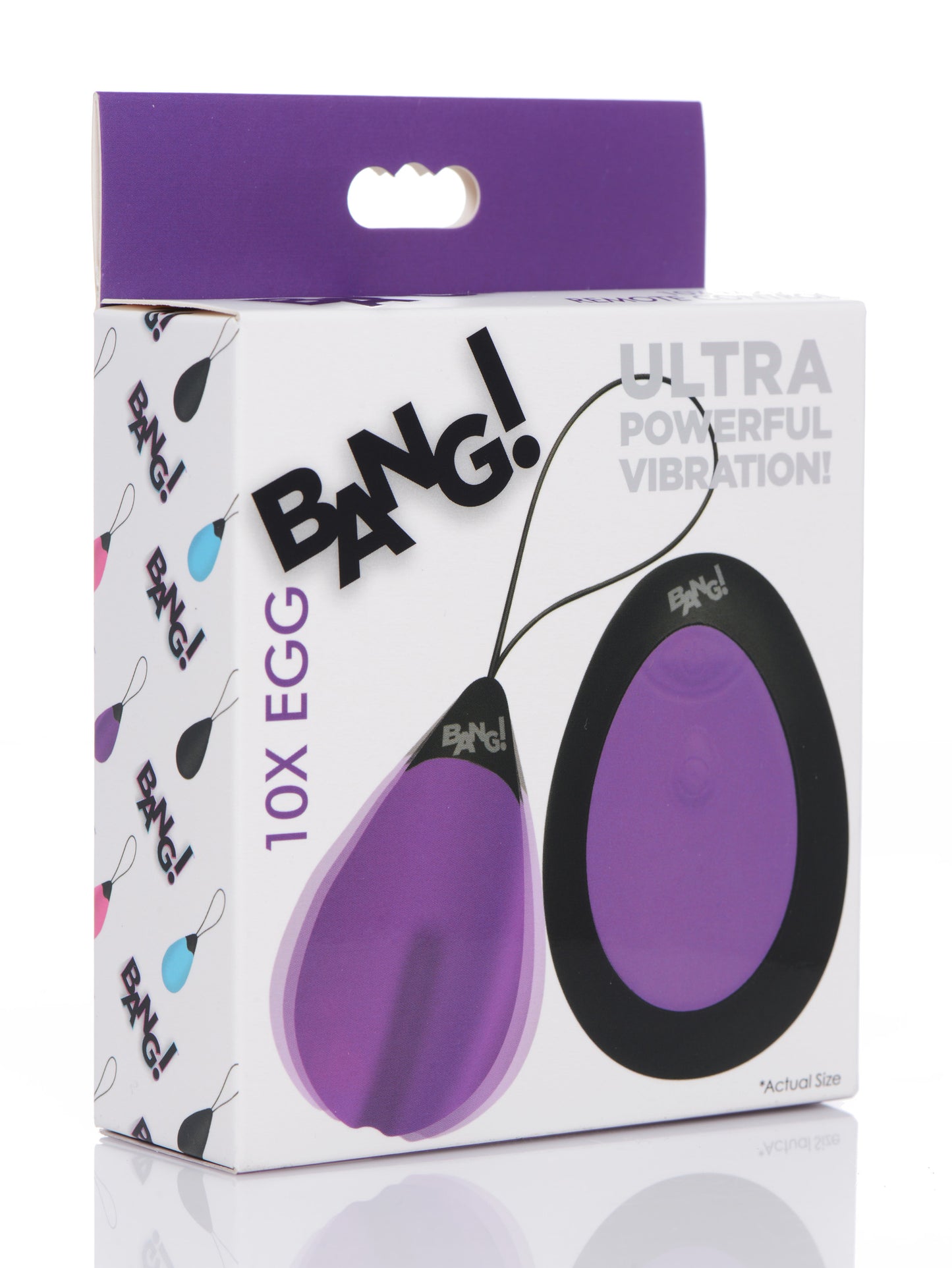 10x Silicone Vibrating Egg - Purple