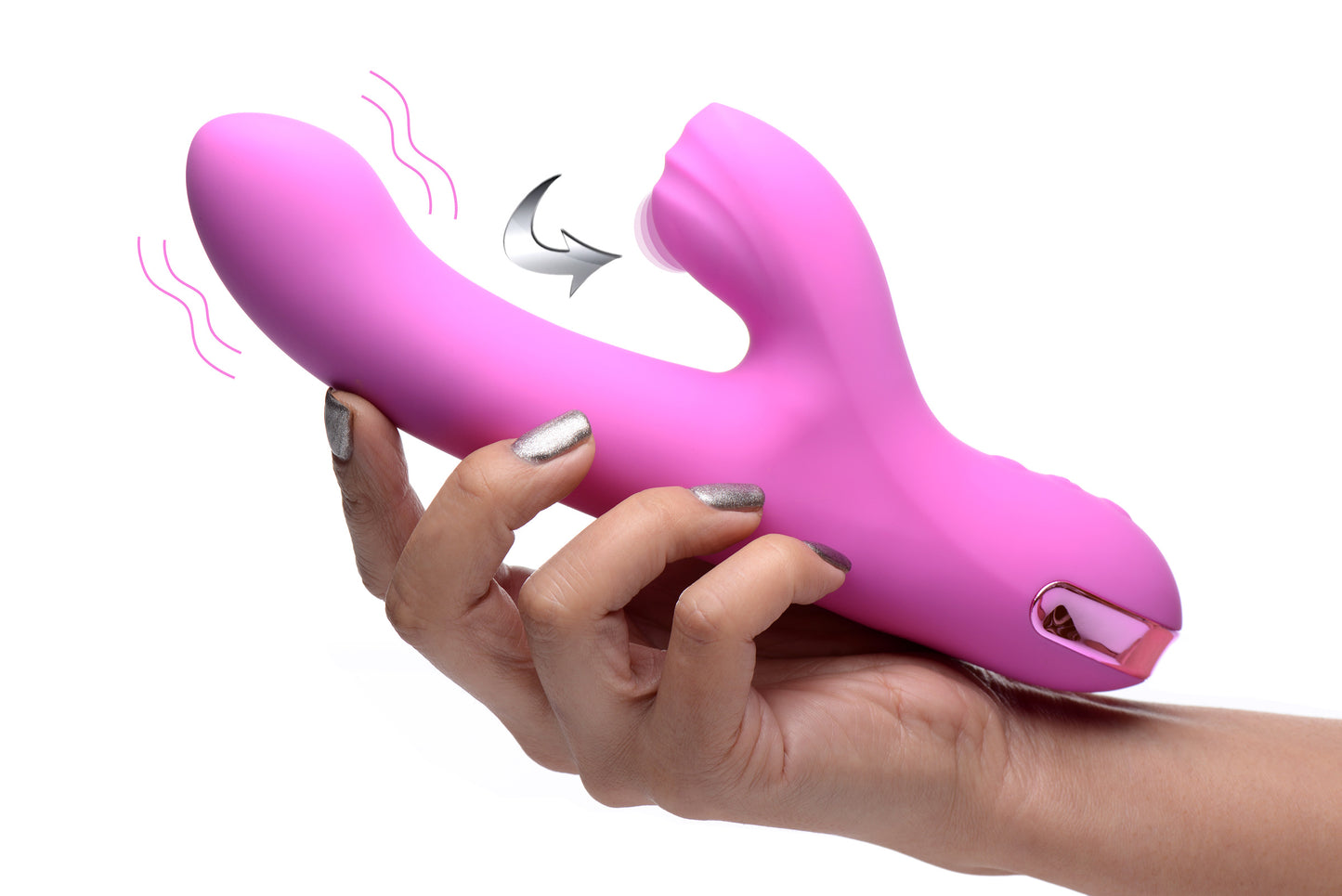 5 Star 13x Silicone Pulsing And Vibrating Rabbit - Pink
