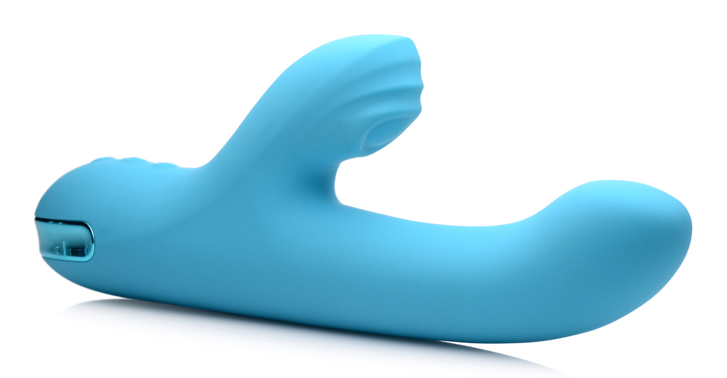 5 Star 13x Silicone Pulsing And Vibrating Rabbit - Teal