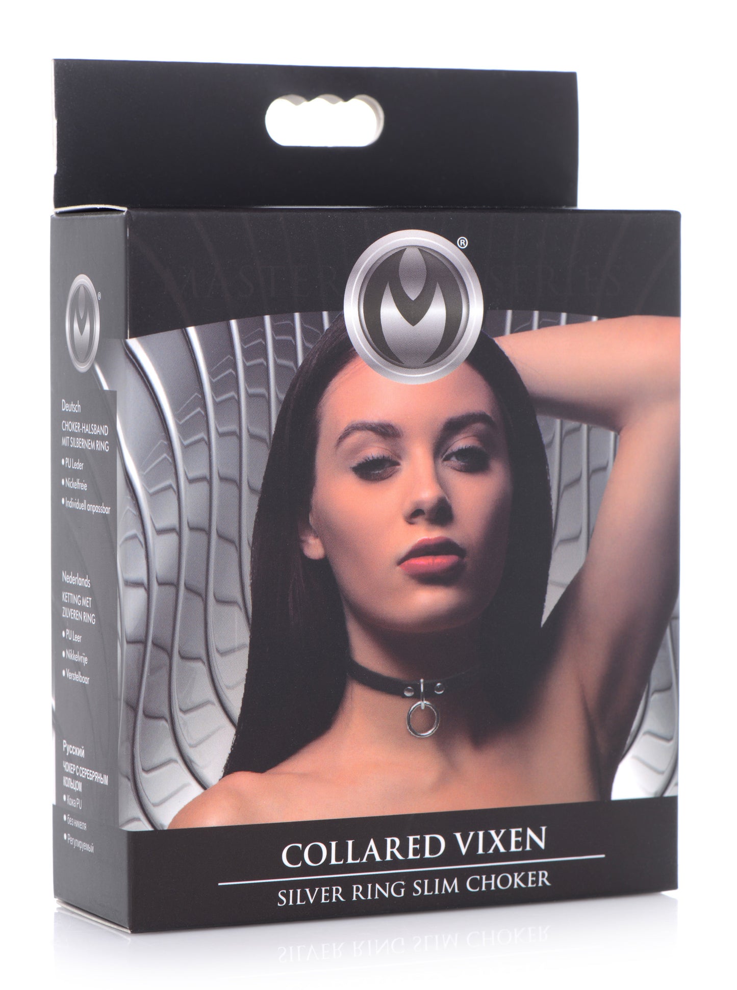 Collared Vixen Silver Ring Slim Choker