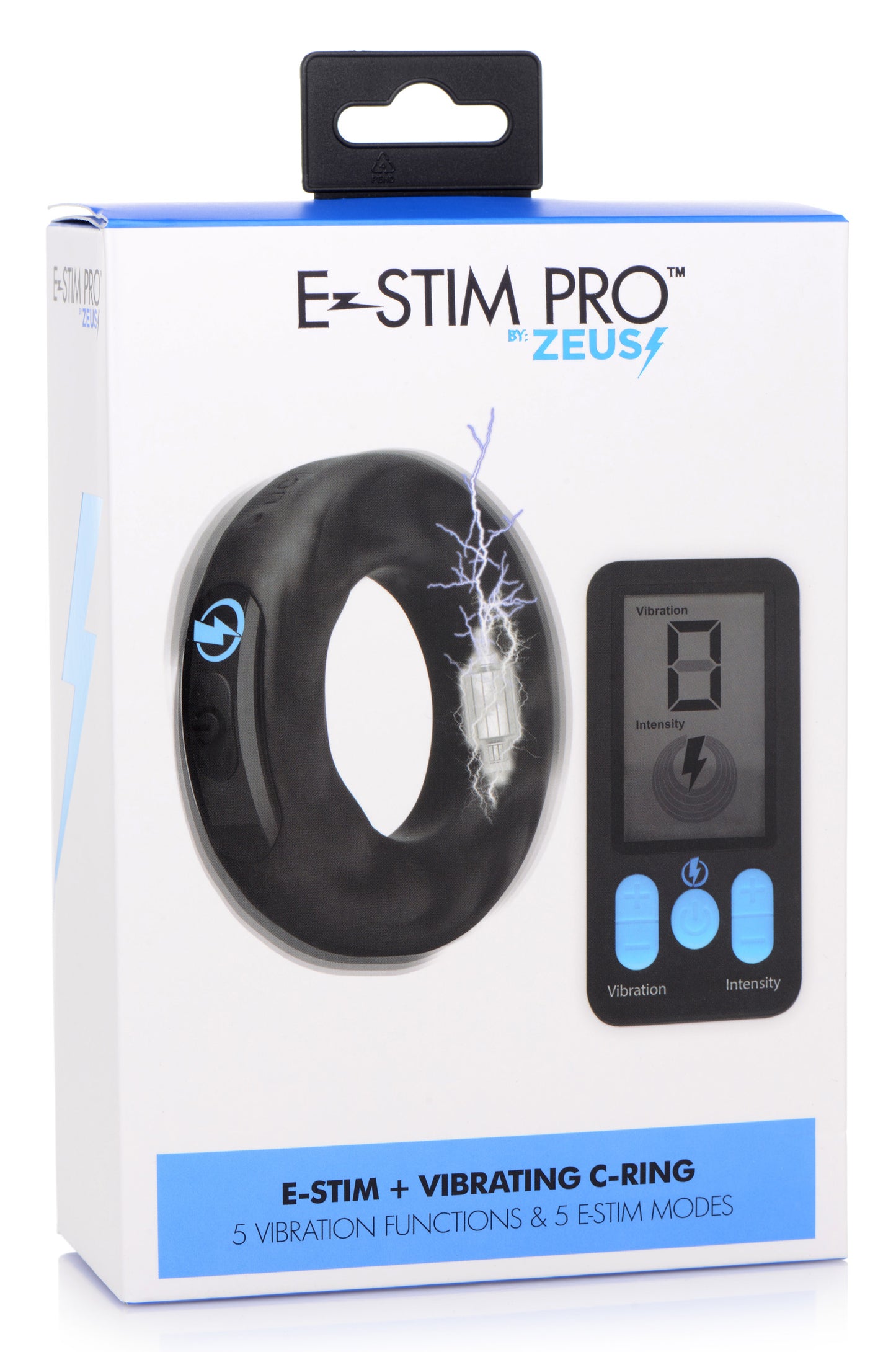 E-stim Pro Silicone Vibrating Cock Ring - 1.5 Inch