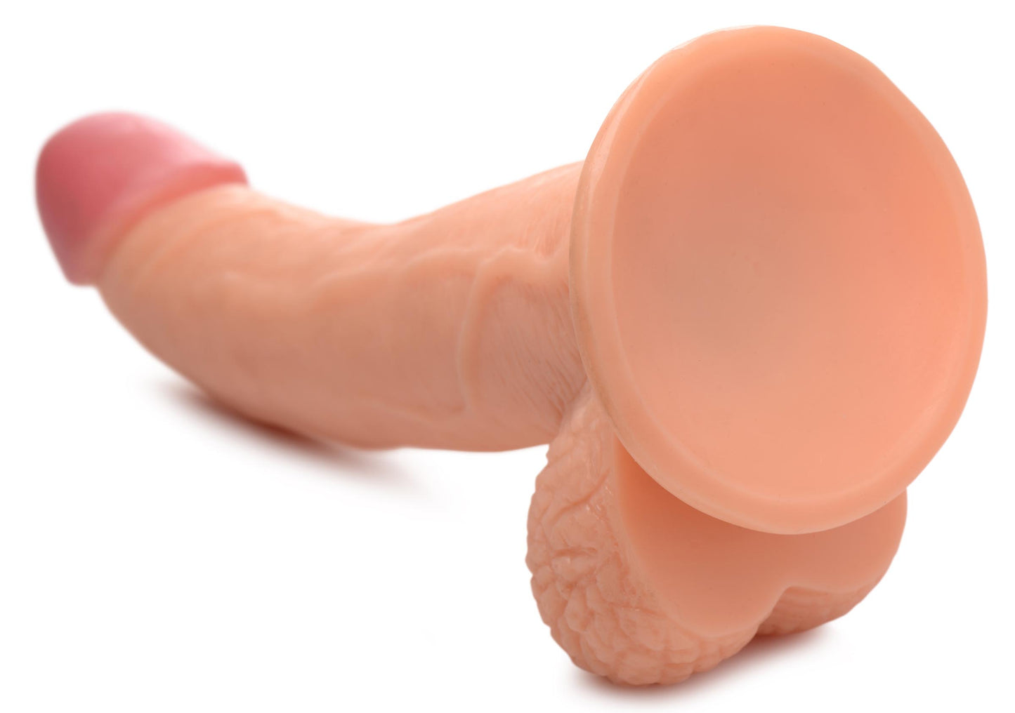 7.5 Inch Dildo With Balls - Light