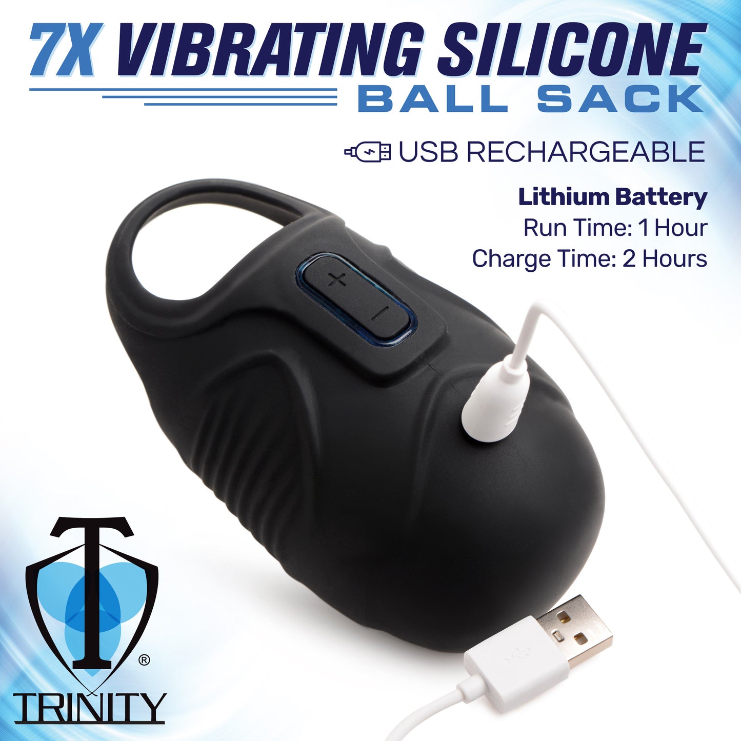 7x Vibrating Silicone Ball Sack