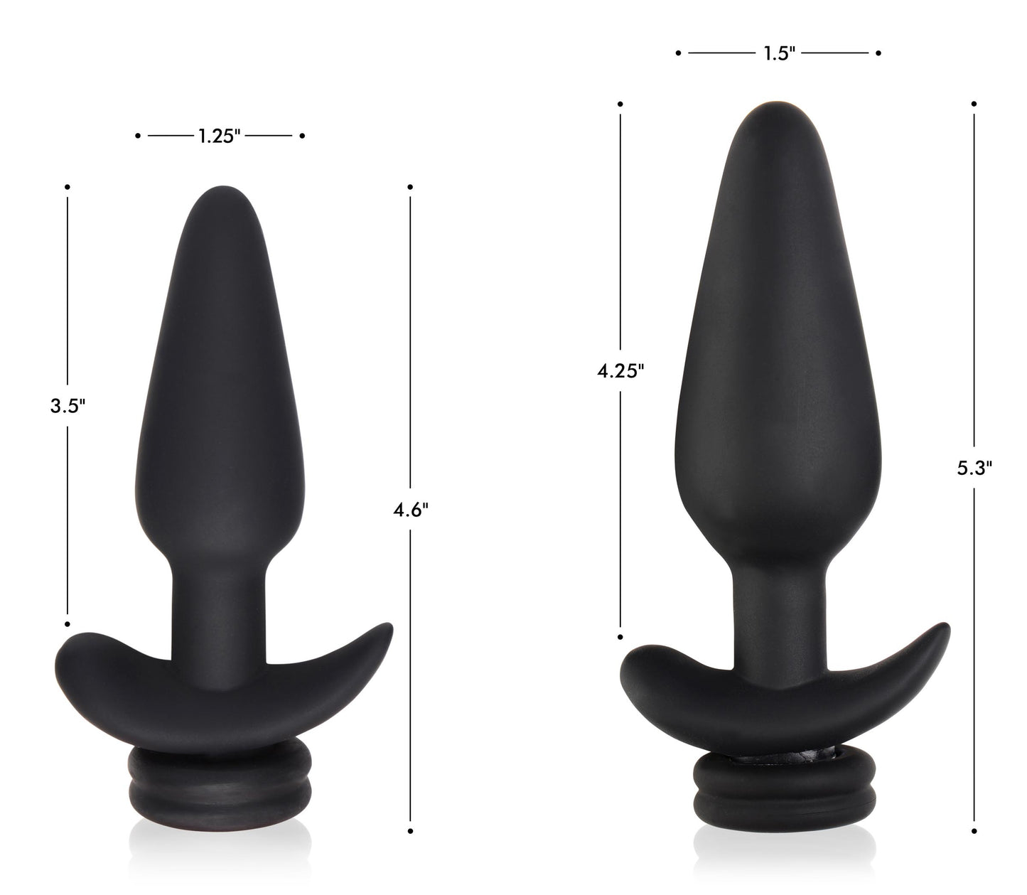 Large Vibrating Anal Plug With Interchangeable Fox Tail - White