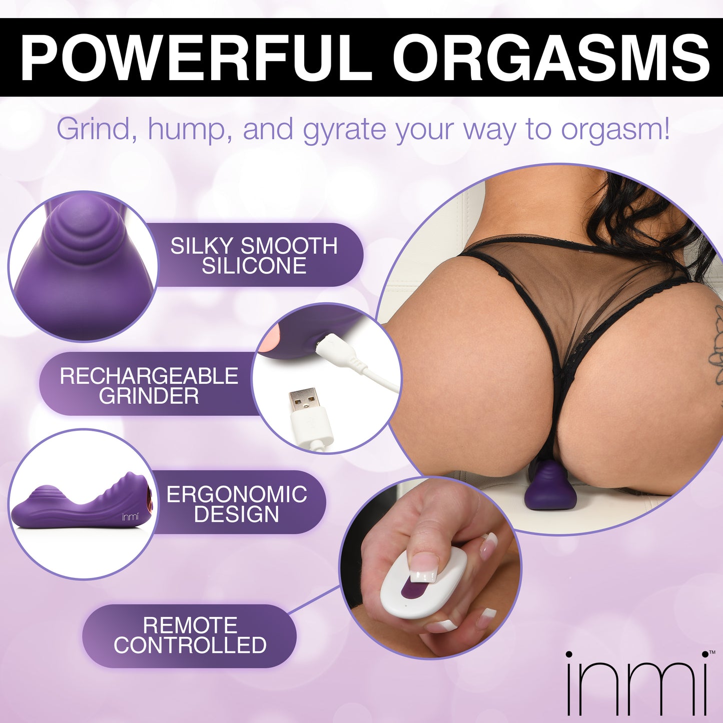 Ride N' Grind 10 X Vibrating Silicone Sex Grinder