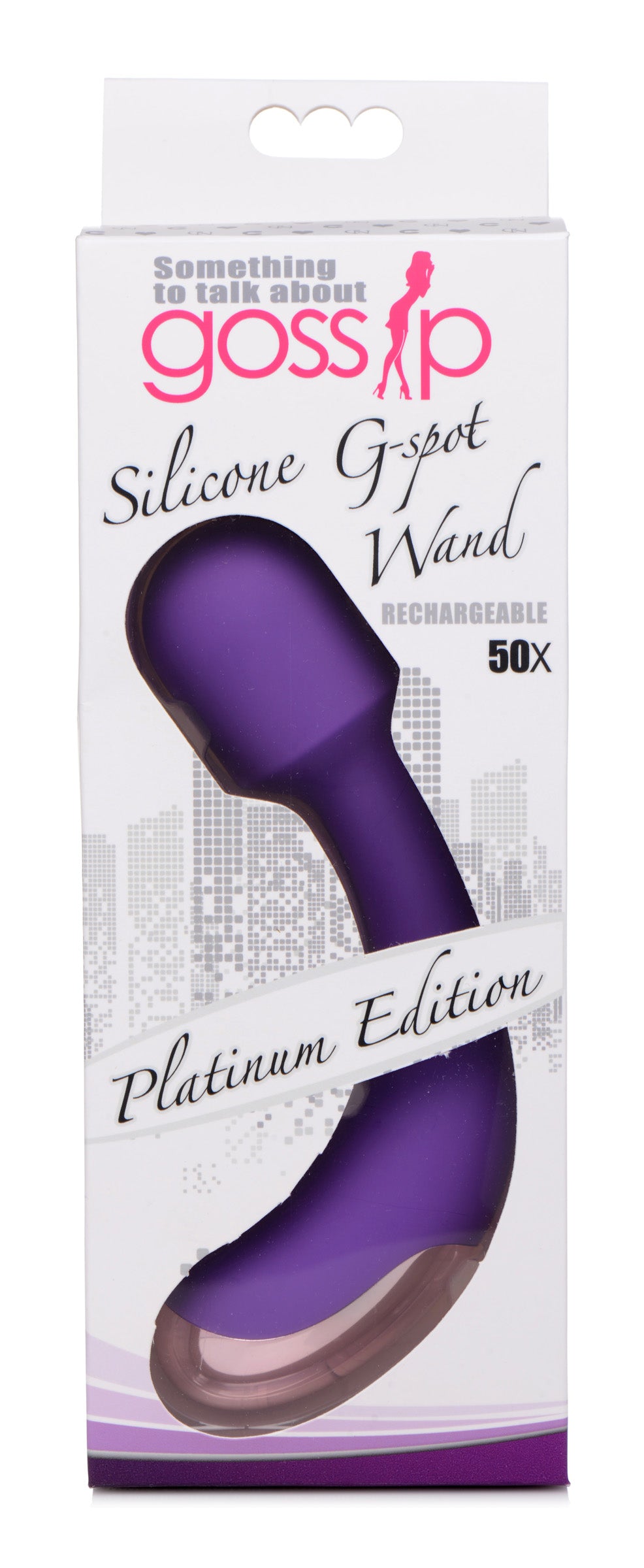 50x Silicone G-spot Wand - Purple