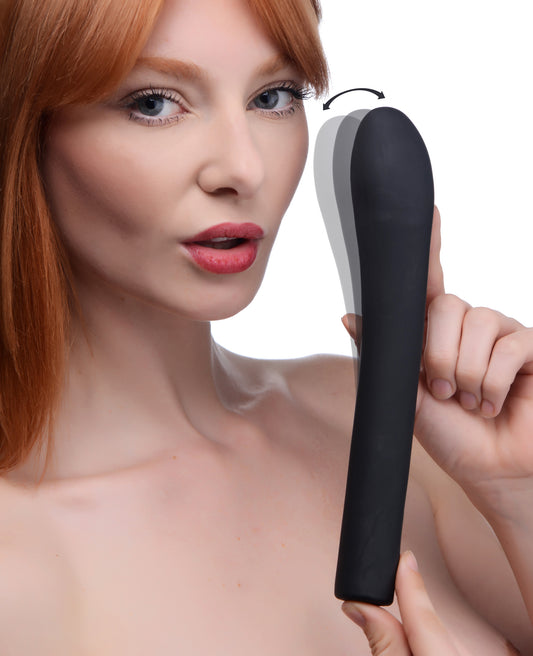 5 Star 9x Come-hither G-spot Silicone Vibrator - Black