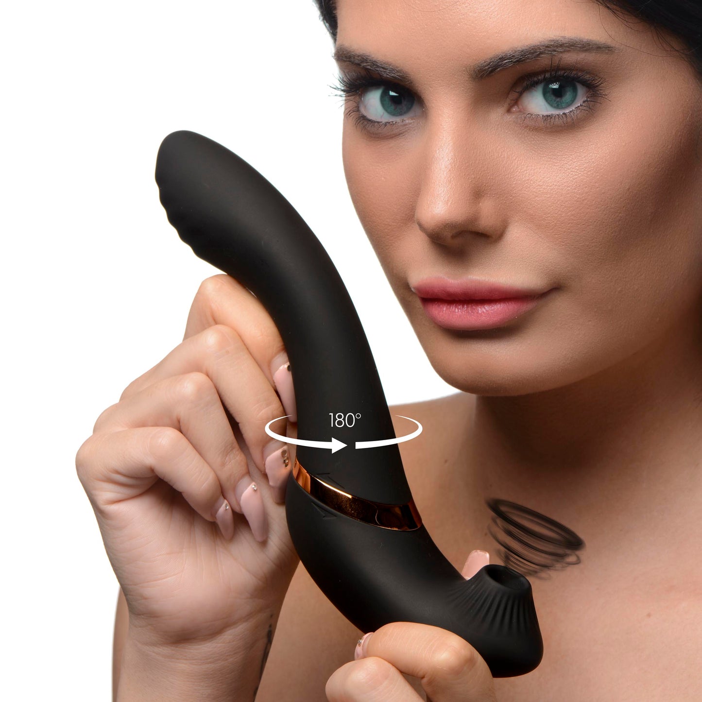 7x Swivel Sucker 180 Rotating Silicone Suction Vibrator