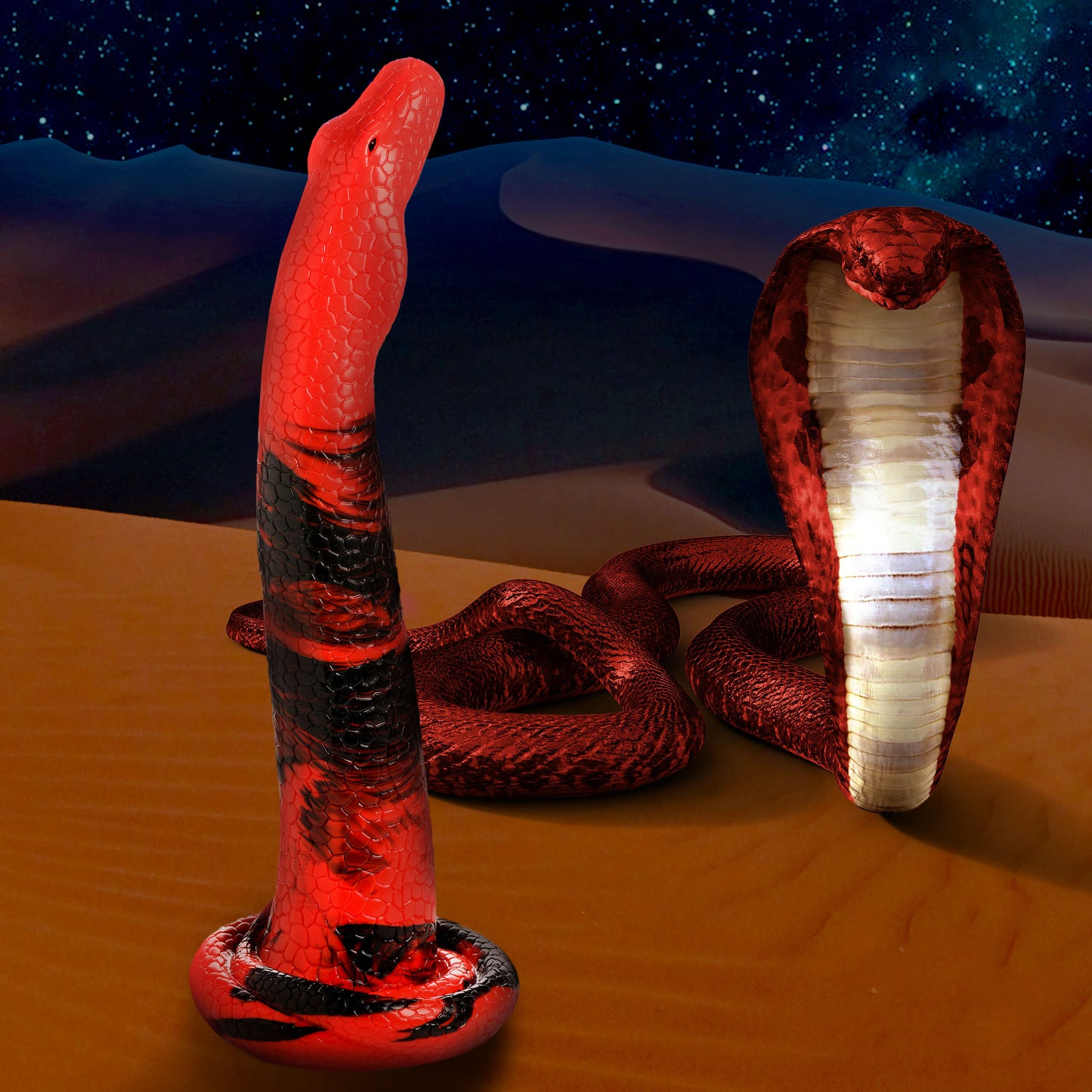 King Cobra Silicone Dildo - 14 Inch