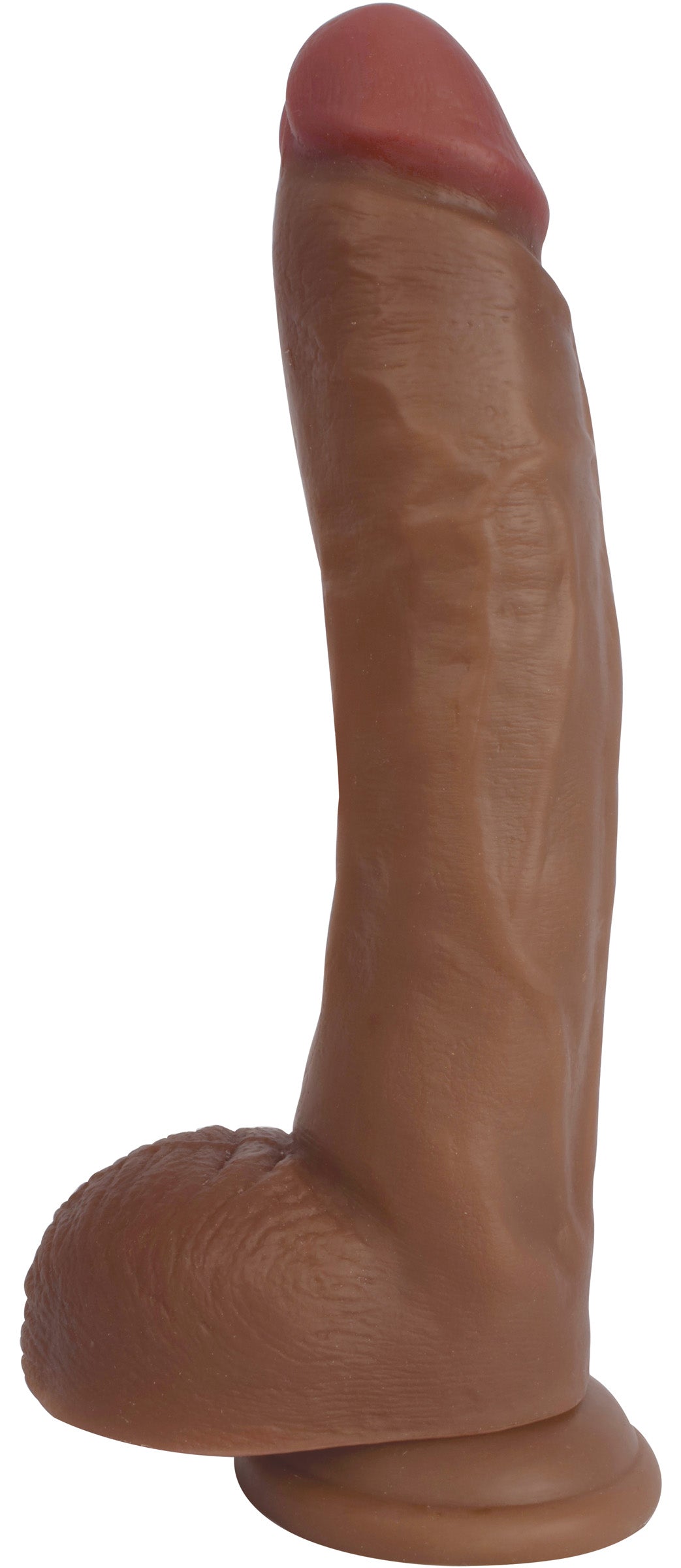 Jock Dark Bareskin Dildo With Balls - 9 Inch